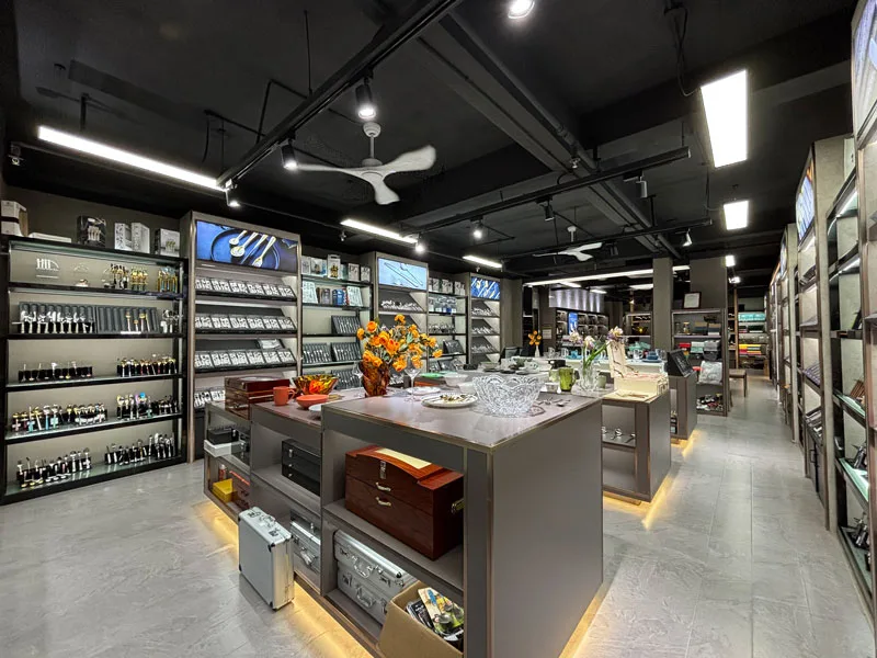 Flat Cutlery showroom product selection area