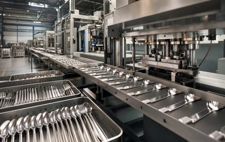 Cutlery forming line