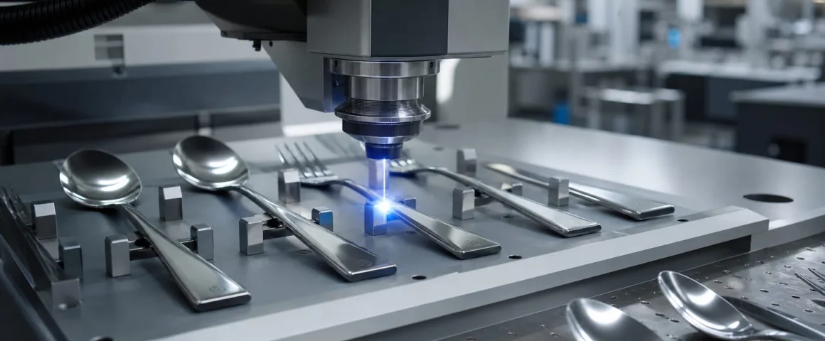 Flatware laser marking