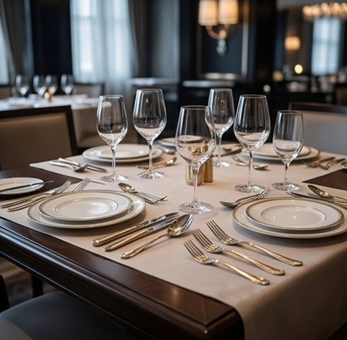 Hotel dining scene