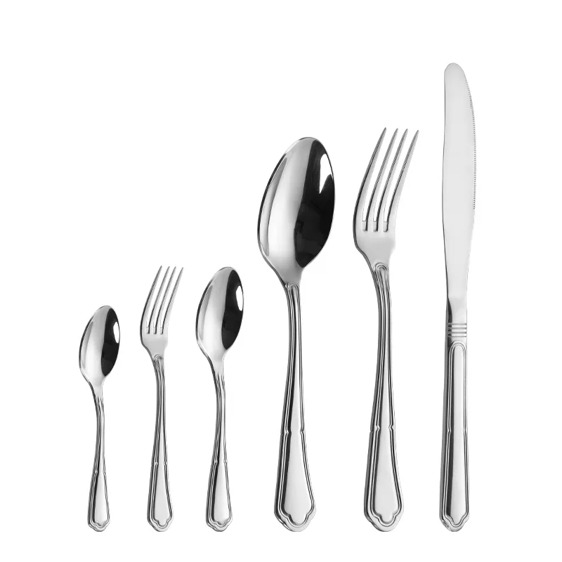 Stainless Steel Sets Wholesale Silverware 30pcs Jieyang Stainless Steel Flatware Set Mirror Polish 13/0 Stainless Steel