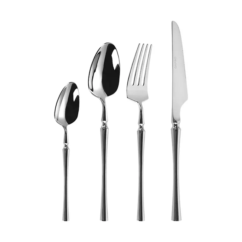 24 Piece Stainless Steel Flatware Cutlery Set for 6 Mirror Polish 13/0 Stainless Steel