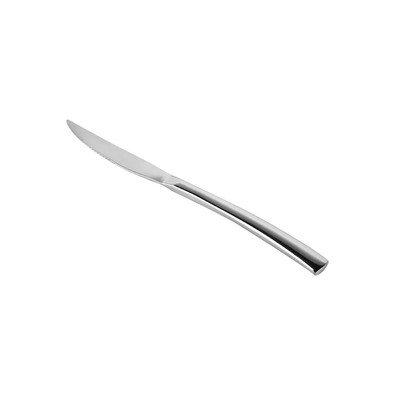 OEM Available Stainless Steel Cutlery Silver Steak Knife for Meat Mirror Polish 18/0 Stainless Steel