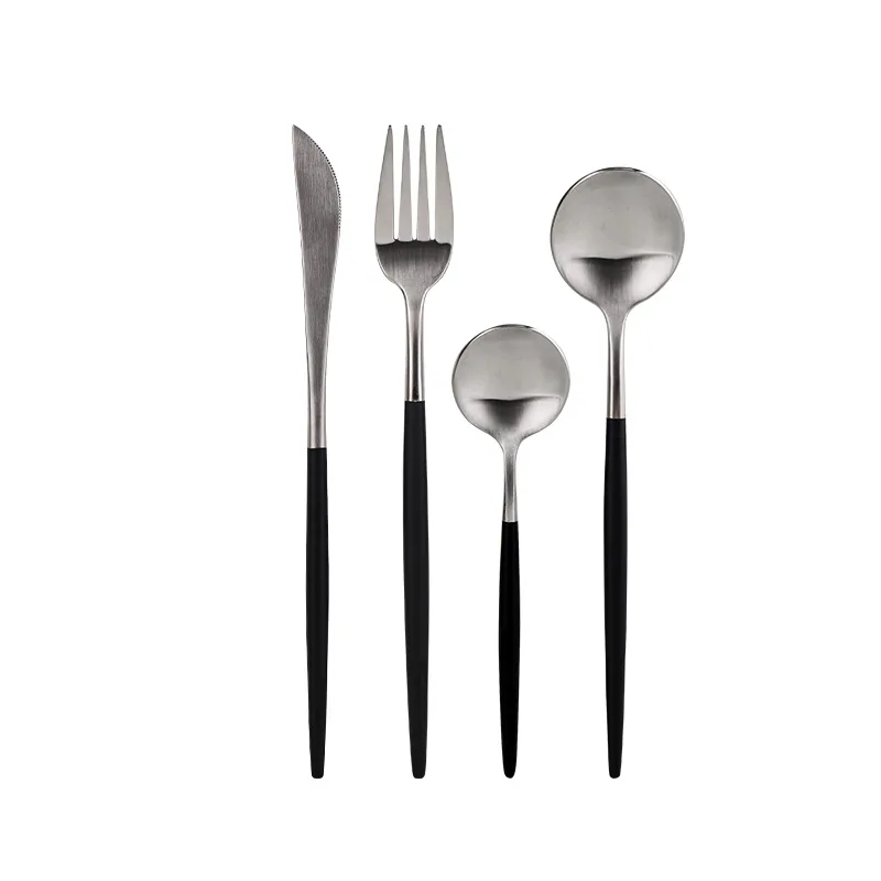 Nordic style 16pcs stainless steel cutlery set for western dinner Asia