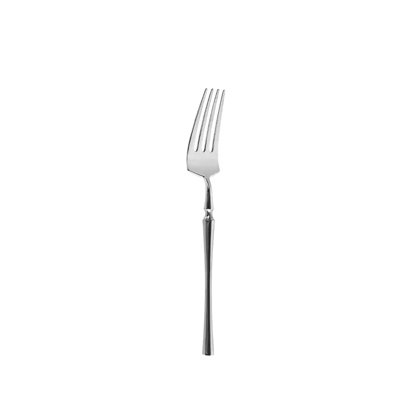 Luxury Waist Handle 304 Stainless Steel Mirror Polish Western Steak Fork Mirror Polish 18/8 Stainless Steel