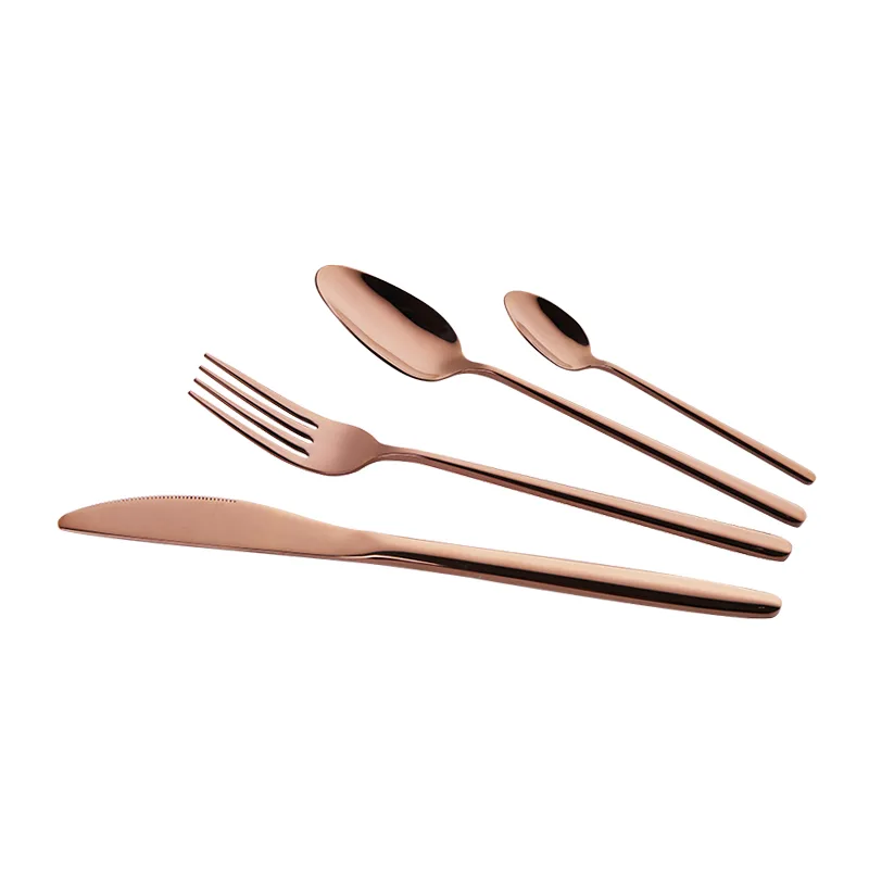 13/0 Stainless Steel Rose Gold 16pcs Tableware Dinner Set